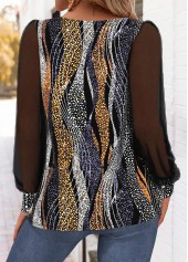 Multi Color Tummy Coverage Dazzle Colorful Print T Shirt | thumb picture 