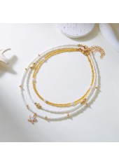 White Shell Starfish Alloy Necklace Set | thumb picture 