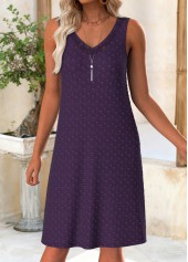 Purple Tummy Coverage Long Sleeve Dress and Cardigan | thumb picture 