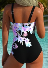 Floral Print Multi Color One Piece Swimwear | thumb picture 