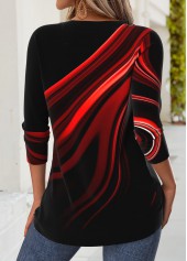 Black Tummy Coverage Ombre Long Sleeve T Shirt | thumb picture 