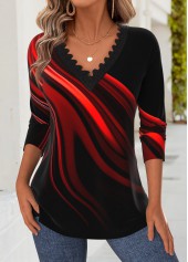 Black Tummy Coverage Ombre Long Sleeve T Shirt
