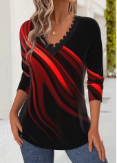 Black Tummy Coverage Ombre Long Sleeve T Shirt | thumb picture 