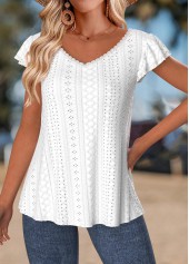 Raw White Tummy Coverage Short Sleeve T Shirt | thumb picture 