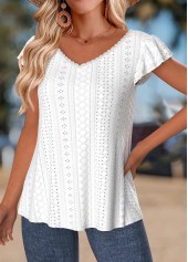 Raw White Tummy Coverage Short Sleeve T Shirt | thumb picture 