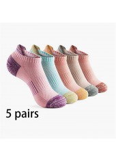Multi Color Cotton Breathable Sports Socks