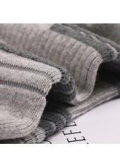 Grey Striped Cotton Detail Sports Socks | thumb picture 