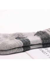 Grey Striped Cotton Detail Sports Socks | thumb picture 