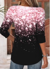 Light Pink Tummy Coverage Ombre Long Sleeve T Shirt | thumb picture 
