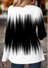 Multi Color Tummy Coverage Ombre Long Sleeve T Shirt | thumb picture 