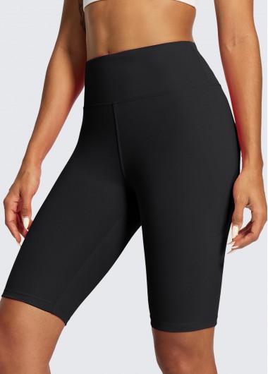 women clothes image of Black Fitted Sports Shorts