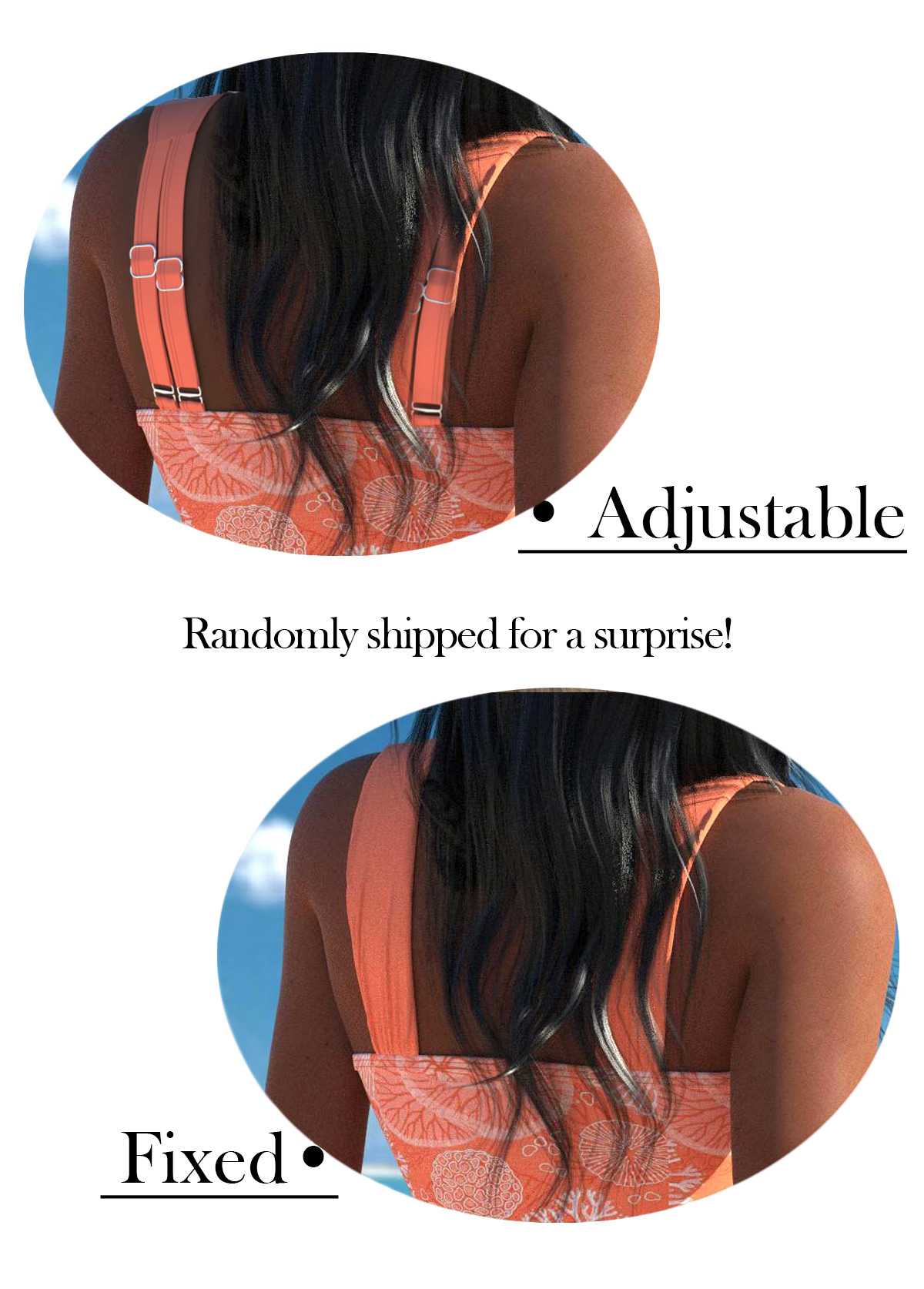 Surplice Marine Life Print Orange Swimdress and Shorts | picture 