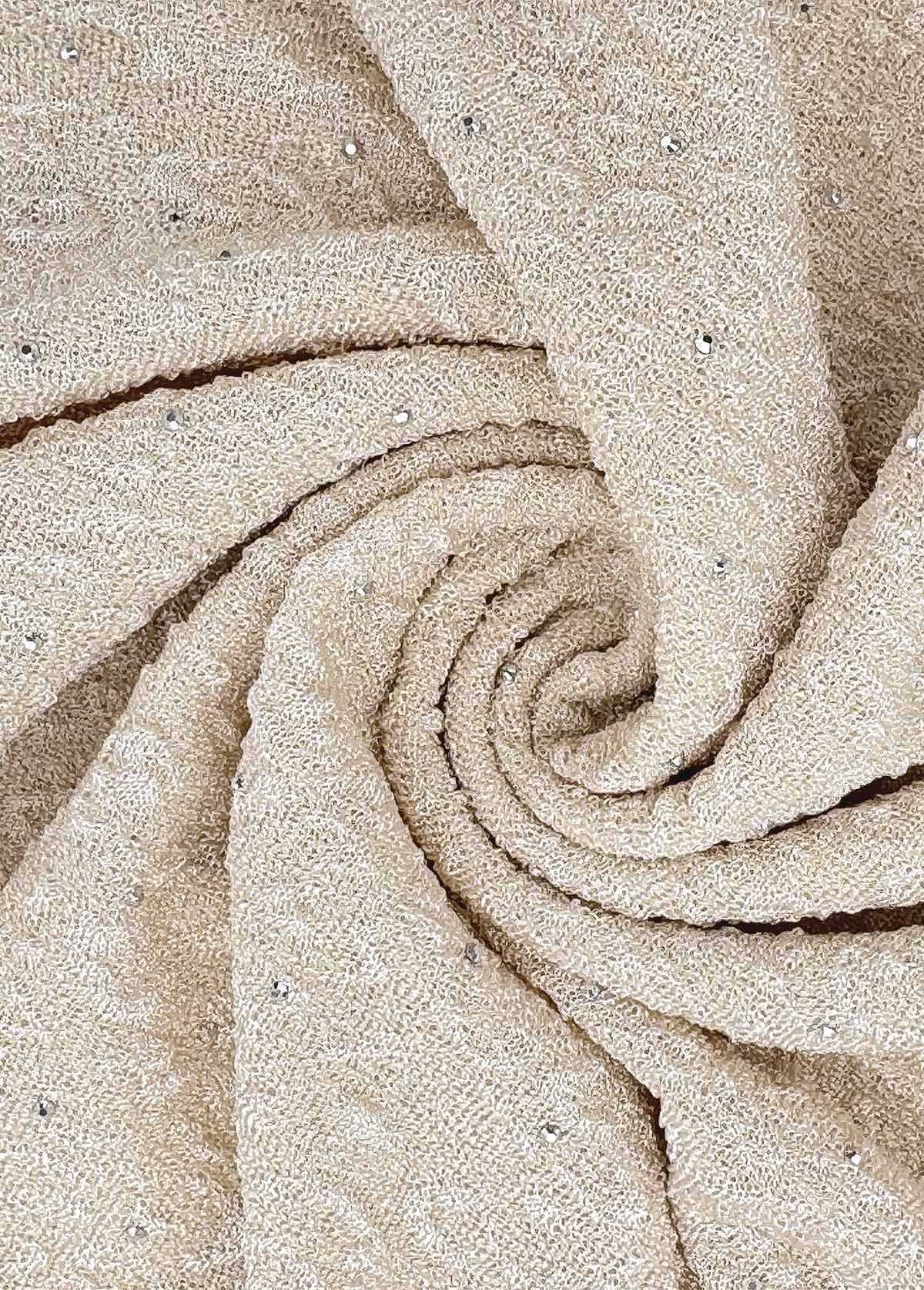 Light Camel Tummy Coverage Long Sleeve V Neck Blouse | picture 