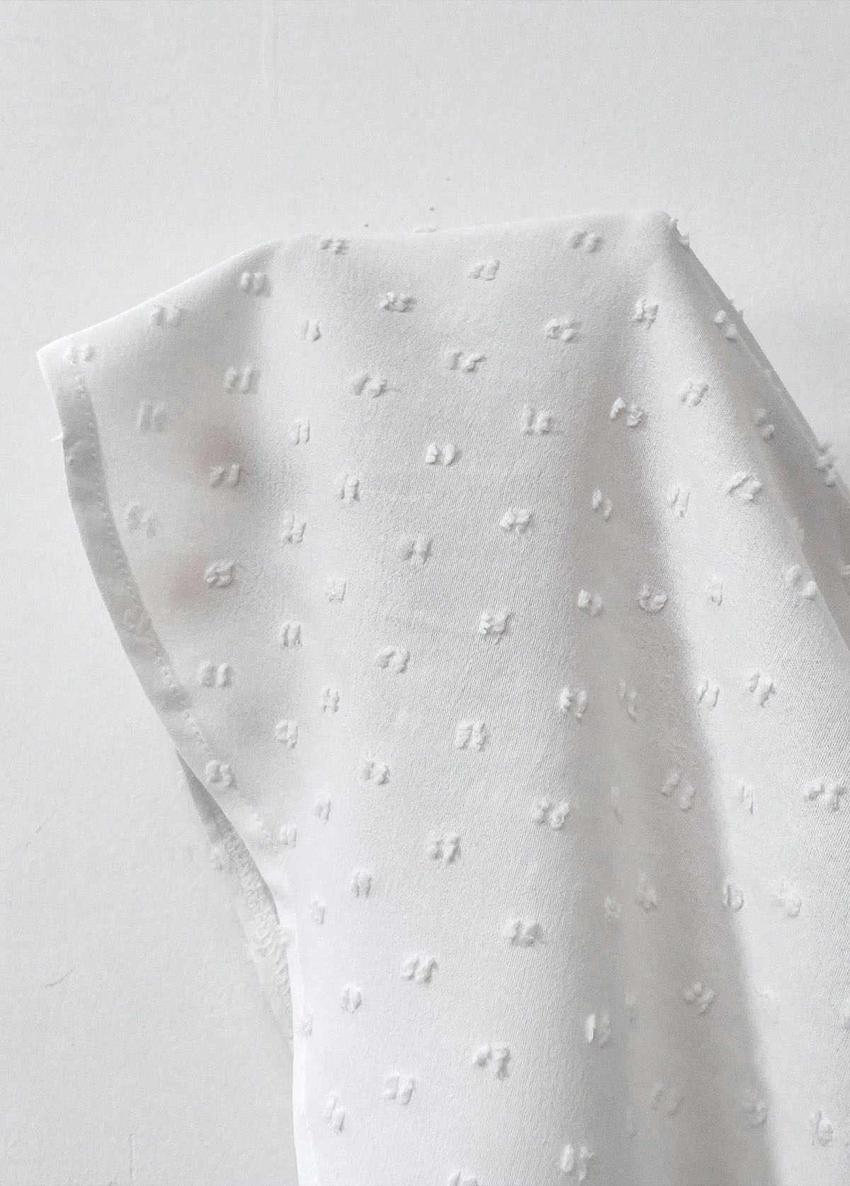 White Tummy Coverage Long Sleeve Round Neck Blouse | picture 