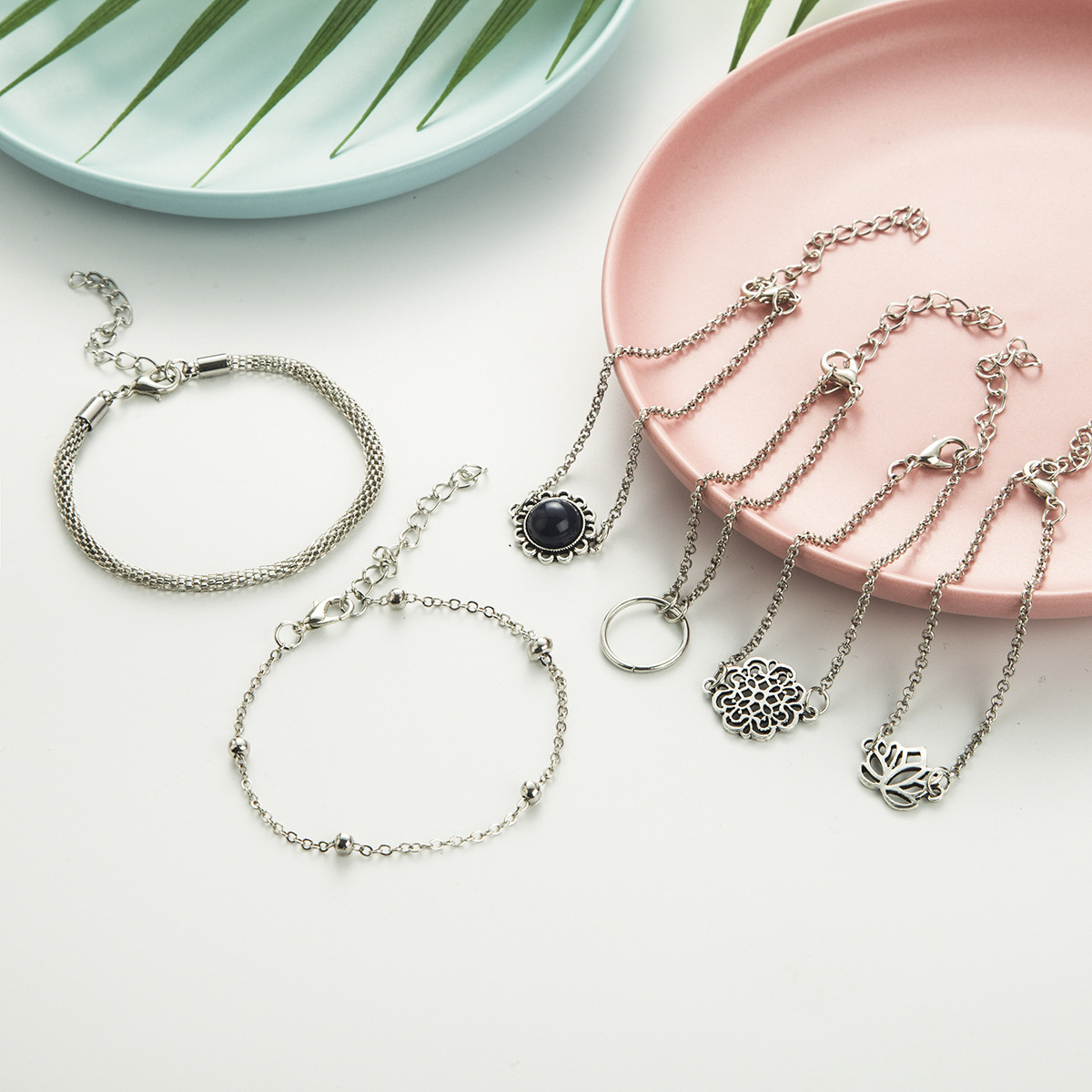 Silver Color Alloy Hollow Design Bracelets | picture 