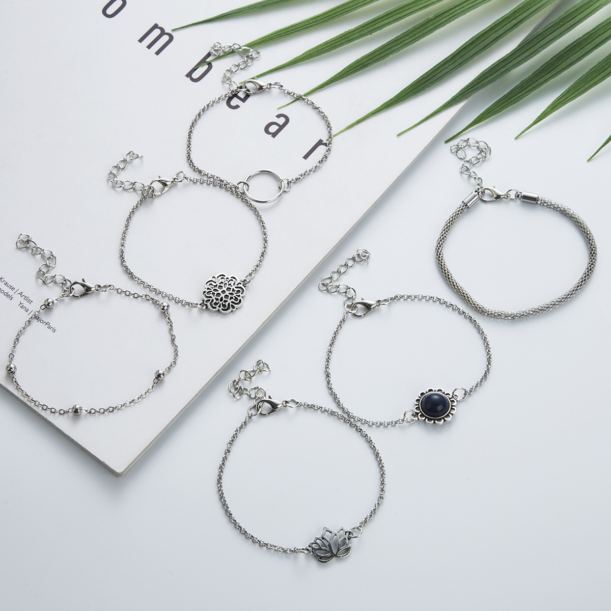 Silver Color Alloy Hollow Design Bracelets | picture 