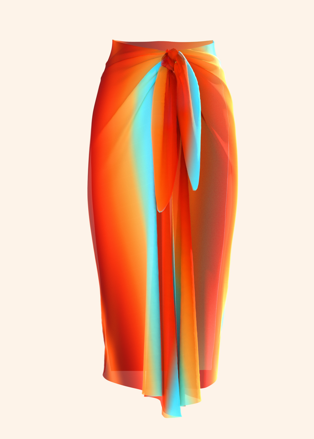 Pull On Ombre One Piece Swimwear and Sarong | picture 