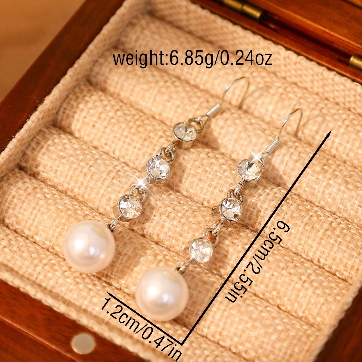 Silver Color Round Alloy Detail Earrings | picture 