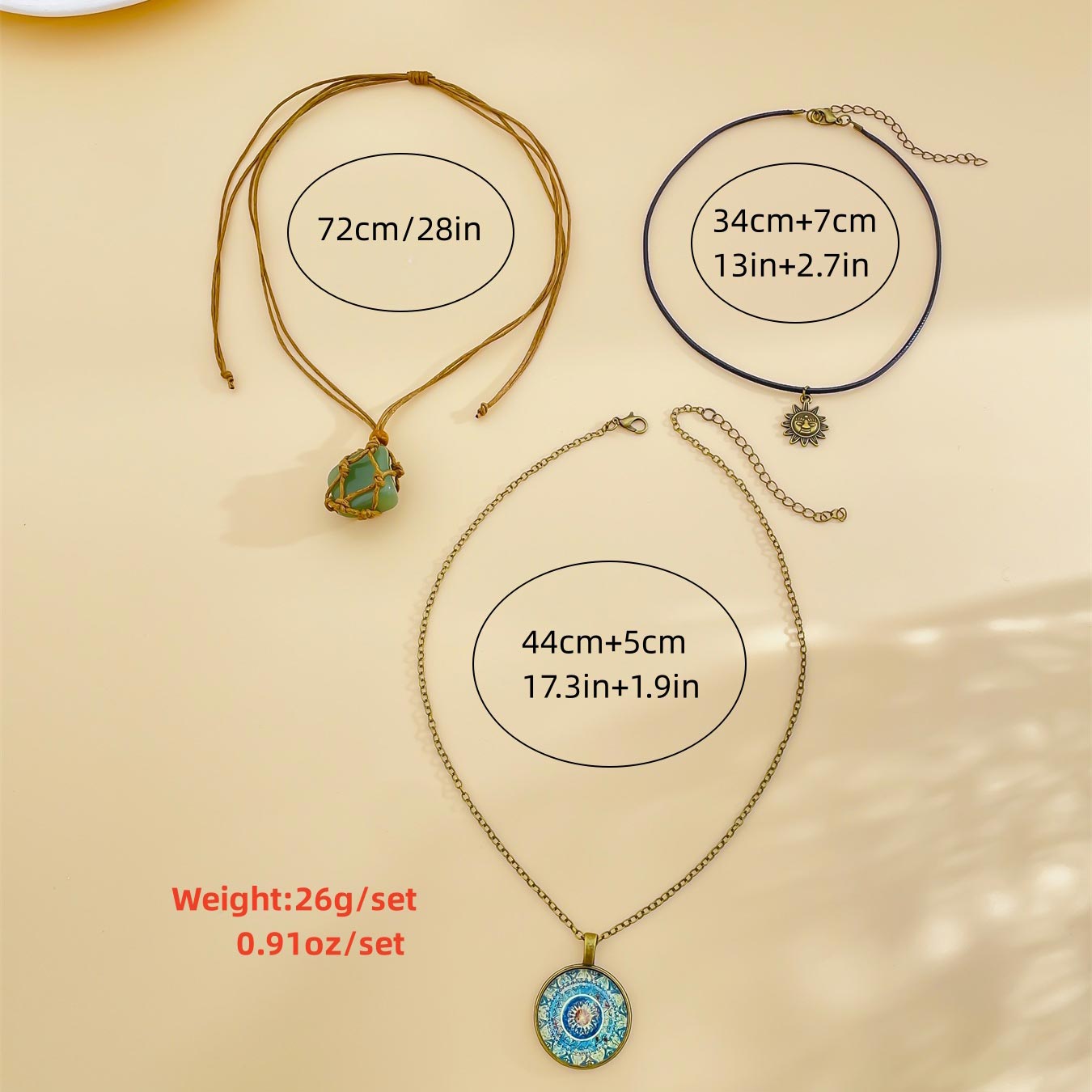 Mint Green Round Tribal Alloy Necklace | picture 