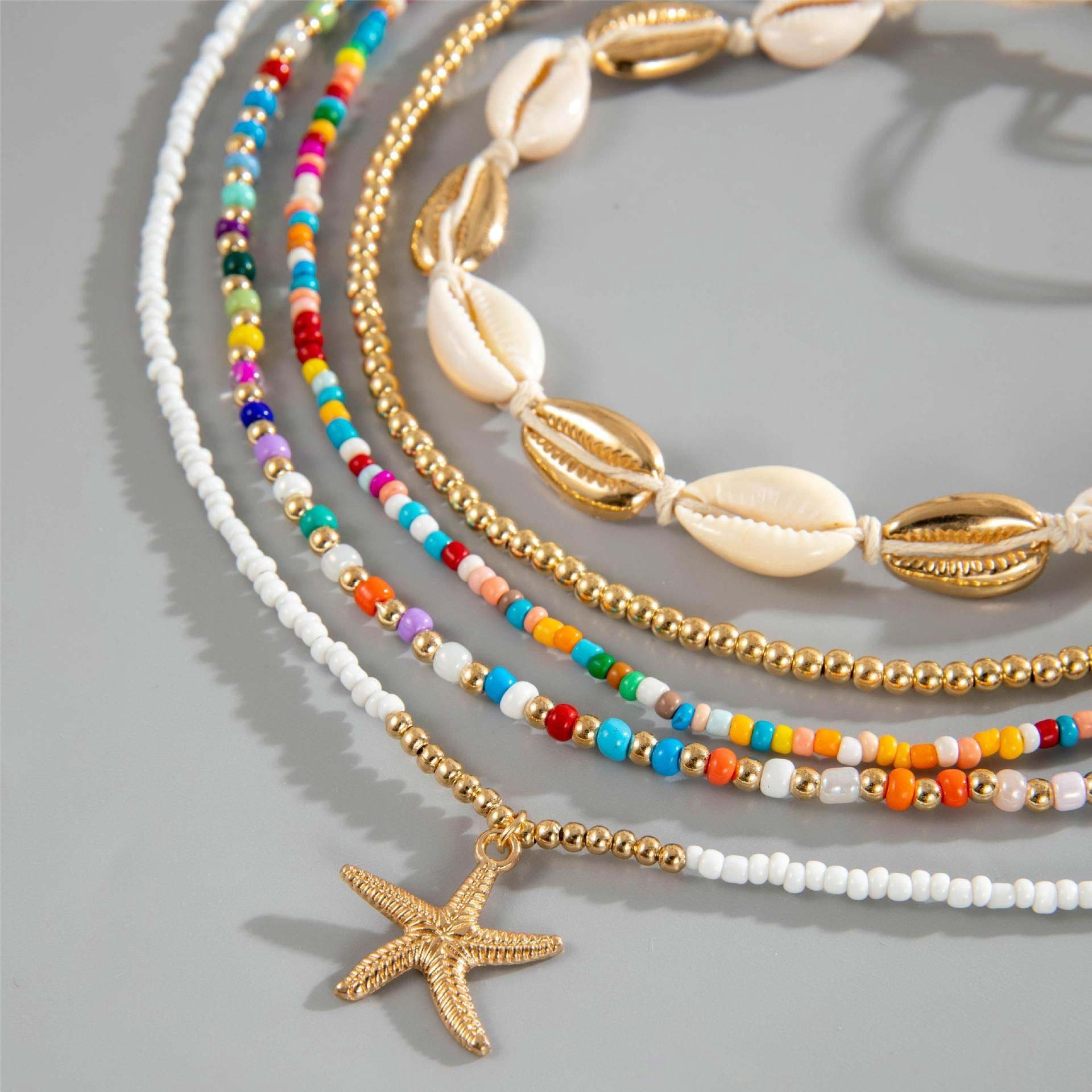 Multi Color Shell Seed Beads Necklaces | picture 