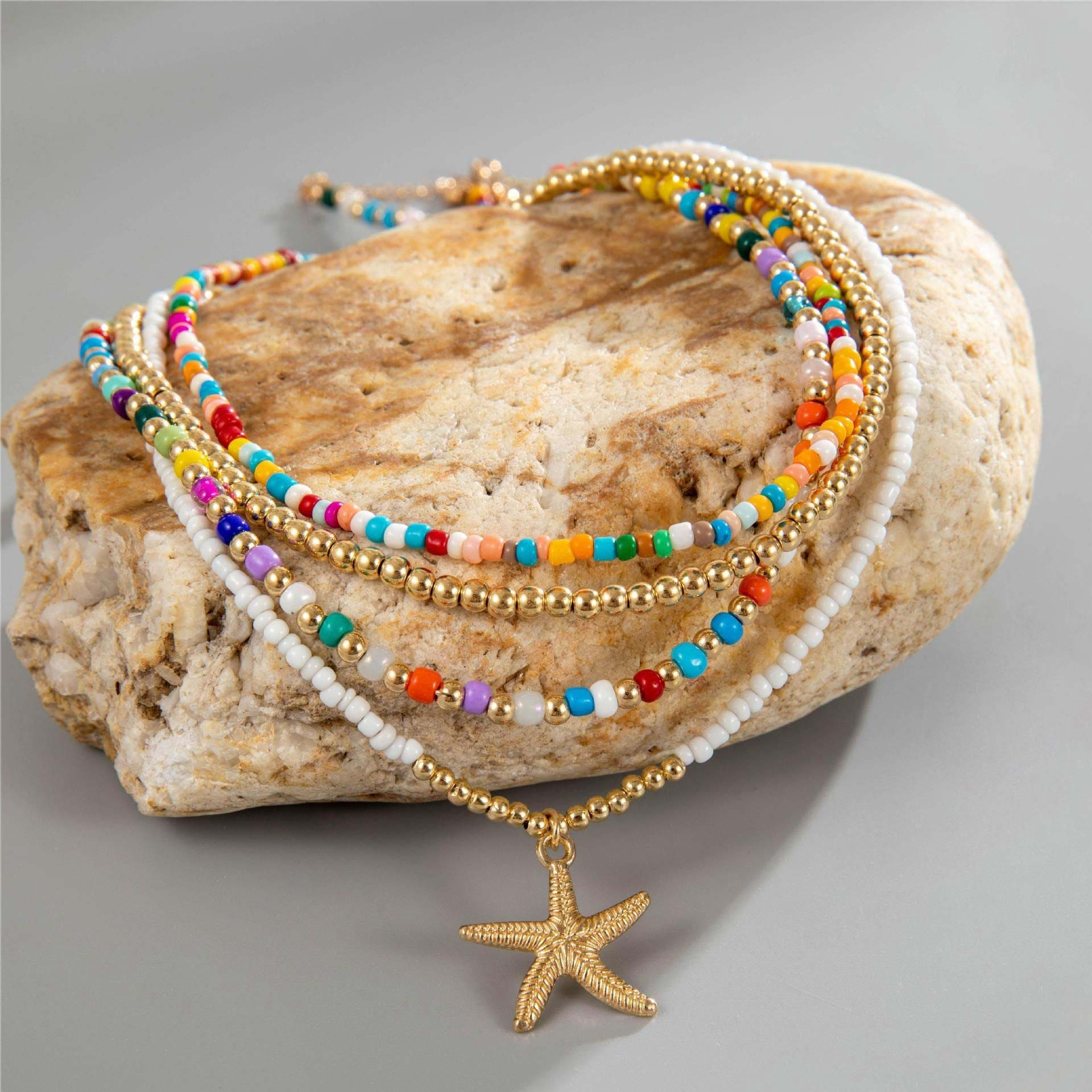 Multi Color Shell Seed Beads Necklaces | picture 