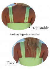 Surplice Mid Waisted Floral Print Light Green Tankini Set | thumb picture 