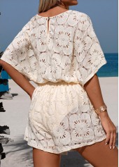 Tummy Coverage V Neck White Cover Up | thumb picture 