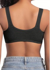 Black Color V Neck Detail Bra | thumb picture 