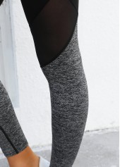 Black High Waisted Ankle Length Elastic Waist Leggings | thumb picture 