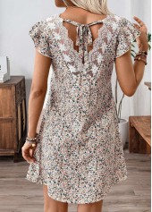 Multi Color Tummy Coverage Ditsy Floral Print Short Dress | thumb picture 