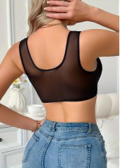 Black Color V Neck Detail Bra | thumb picture 
