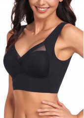 Black Color V Neck Detail Bra | thumb picture 