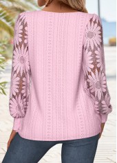 Light Pink Tummy Coverage Long Sleeve T Shirt | thumb picture 