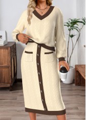 Light Camel Tummy Coverage Dress and Cover Up