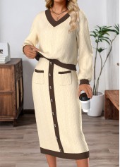 Light Camel Tummy Coverage Dress and Cover Up | thumb picture 