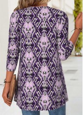 Dark Purple Tummy Coverage Fake Two Piece Twinset | thumb picture 