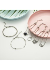 Silver Color Alloy Hollow Design Bracelets | thumb picture 