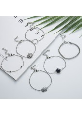 Silver Color Alloy Hollow Design Bracelets | thumb picture 