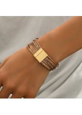 Golden Color Iron Multi Layered Bangle | thumb picture 