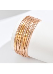 Golden Color Iron Multi Layered Bangle | thumb picture 