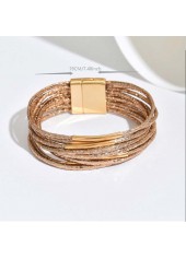 Golden Color Iron Multi Layered Bangle | thumb picture 