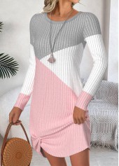 Multi Color Tummy Coverage Short Long Sleeve Dress | thumb picture 