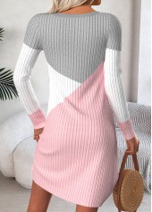 Multi Color Tummy Coverage Short Long Sleeve Dress | thumb picture 
