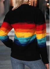 Multi Color Tummy Coverage Long Sleeve Sweatshirt | thumb picture 