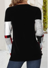 Multi Color Tummy Coverage Geometric Print T Shirt | thumb picture 