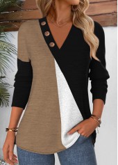 Multi Color Tummy Coverage Long Sleeve T Shirt | thumb picture 