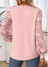 Light Pink Tummy Coverage Long Sleeve T Shirt | thumb picture 