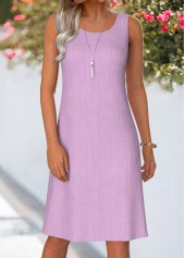 Light Purple Tummy Coverage 3/4 Sleeve Dress and Cardigan | thumb picture 