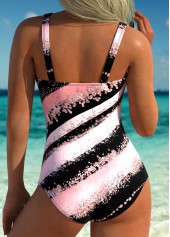 Multi Stripe Print One Piece Swimwear | thumb picture 