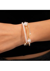 Golden Pearl Round Beaded Design Bangle | thumb picture 